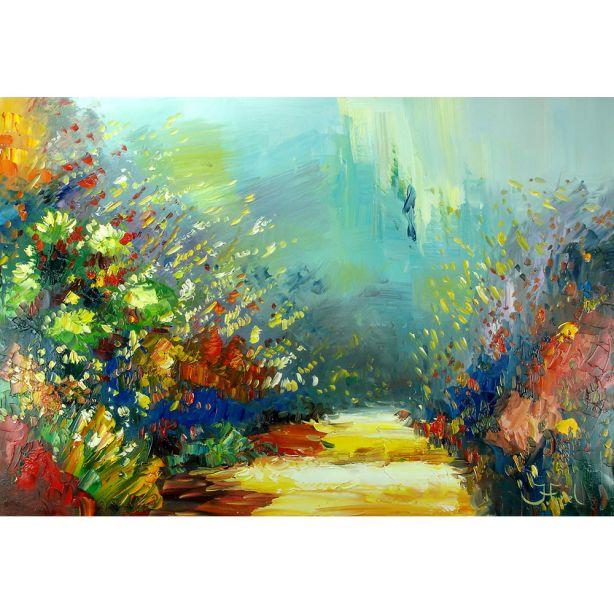 Schilderij Path of Flowers John Frel Galerie Art Unica Amersfoort