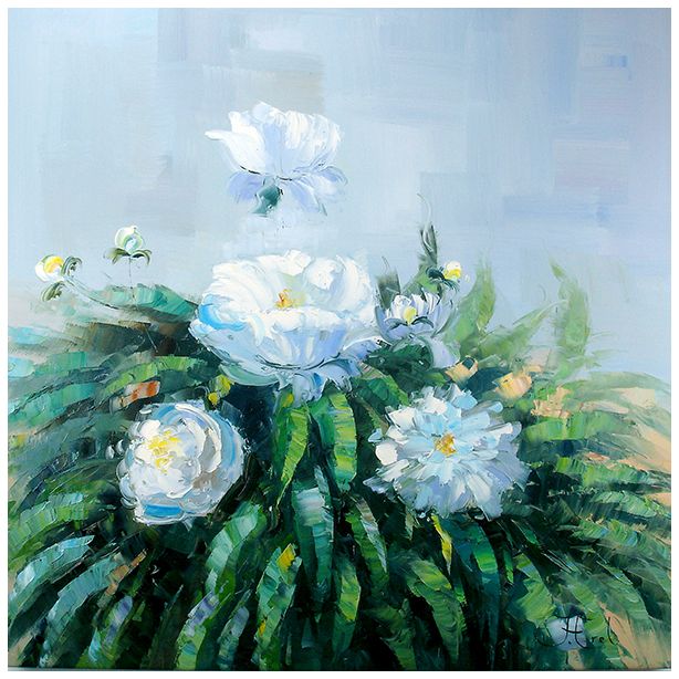 Schilderij Pioenrozen John Frel Galerie Art Unica Amersfoort