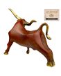 The Bull, bronzen beeld stier met brons accenten Atelier JOhn Frel