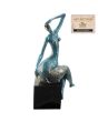 Bella bronzen beeld zittende vrouw van Atelier John Frel  met mooie details