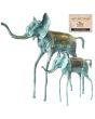 Twee bronzen Dali Olifanten unieke combinatie Atelier John Frel Bronzen beelden