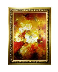 Schilderij Impressionistisch Summer Flowers John Frel inclusief sierlijst